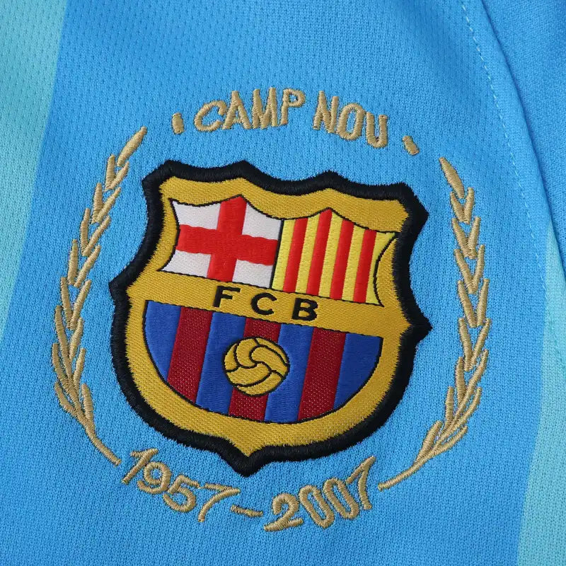 0708 season FC Barcelona / Barça away Kids kit
