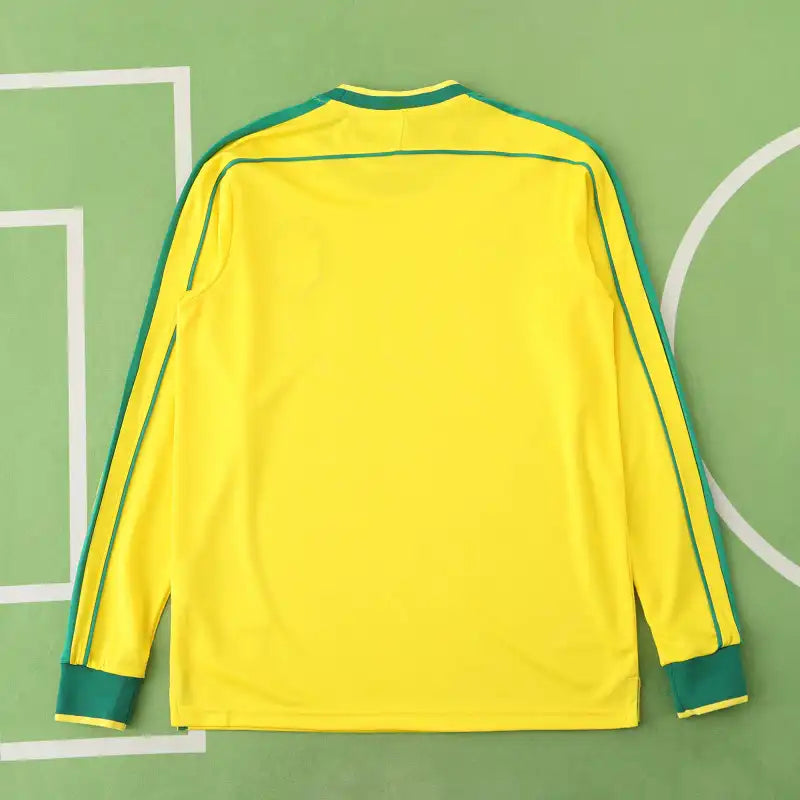 1998 season Brazil home Long sleeved retro Fan version