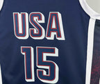 2024 USA national team dark blue 15 Booker