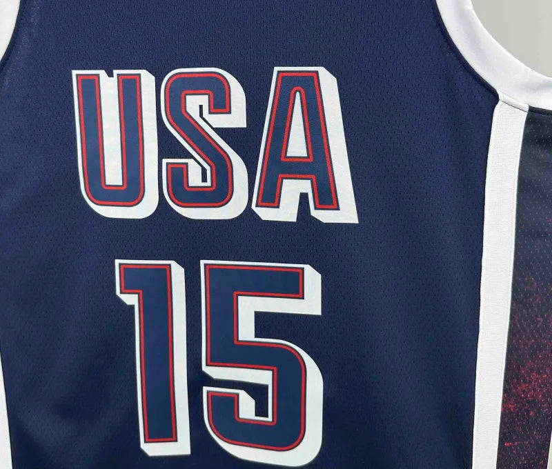 2024 USA national team dark blue 15 Booker
