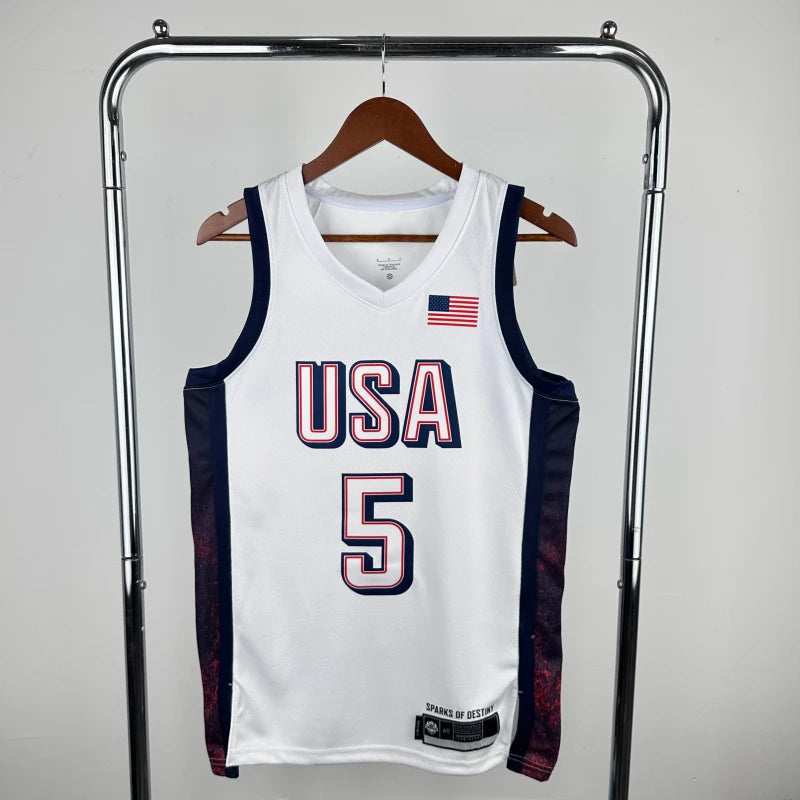 2024 USA national team white 5 Edwards