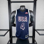 2024 USA national team  dark blue 4 Curry
