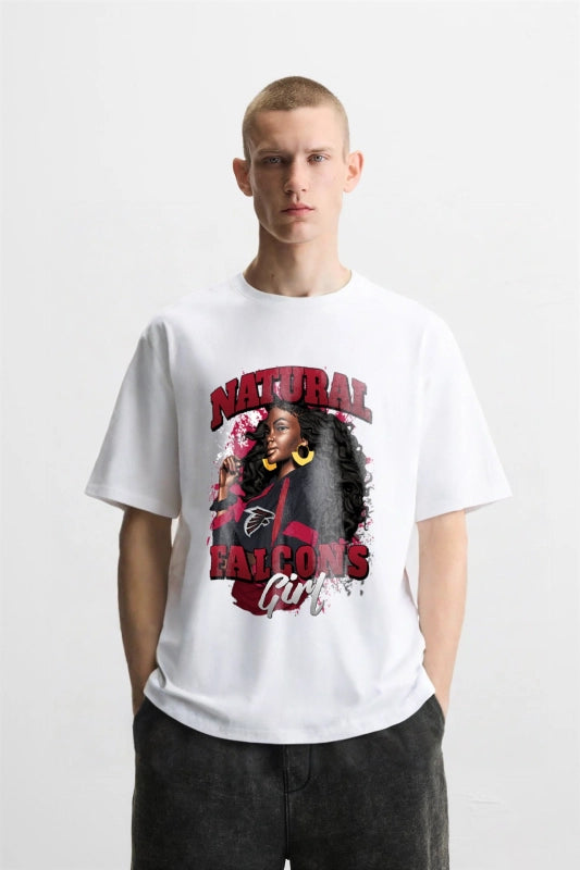 NATURAL GIRL FALCONS Vintage t-shirt 2506A0111