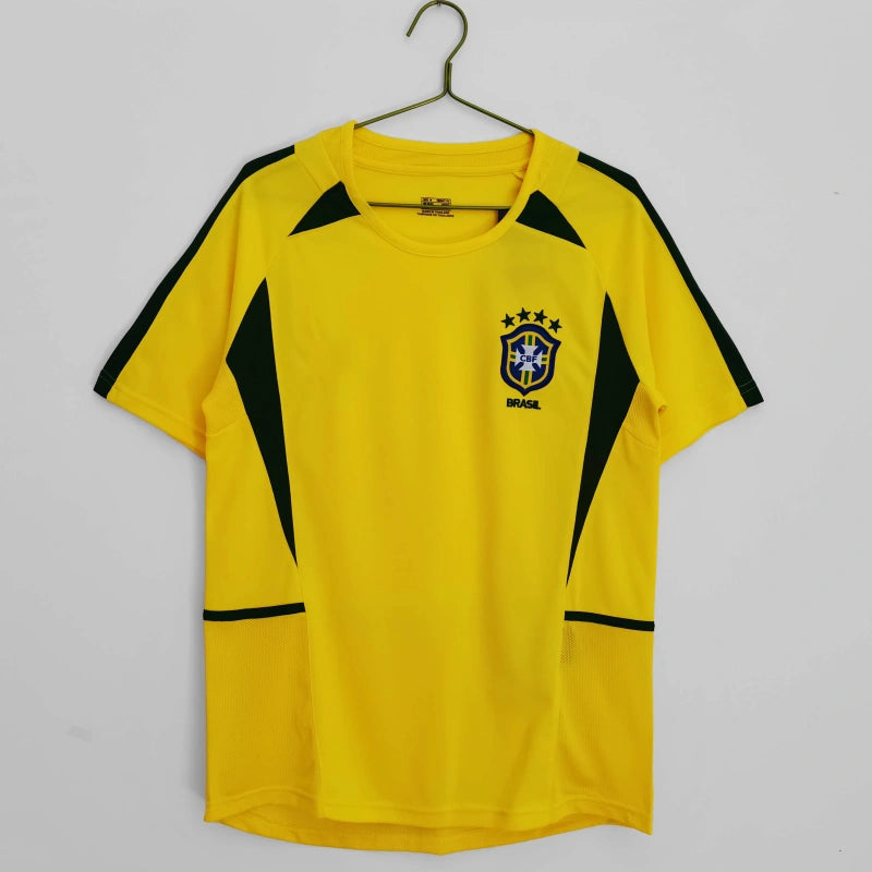 2002 season Brazil home retro Fan version