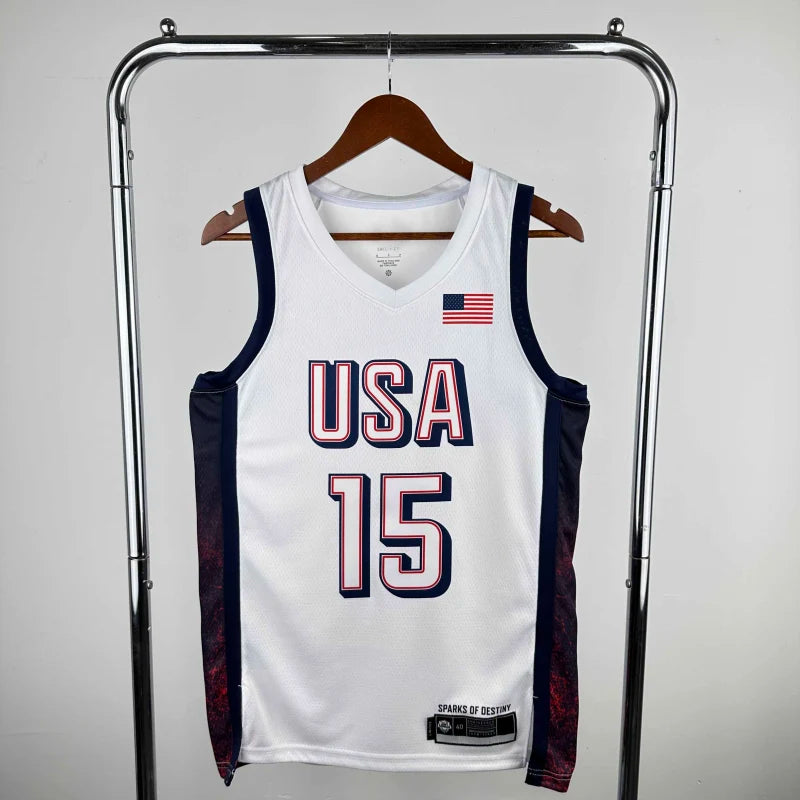2024 USA national team white 15 Booker