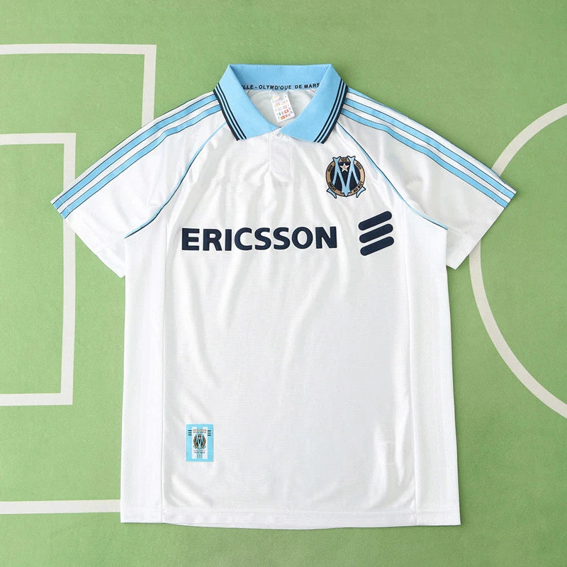 9899 season Olympique home retro Fan version
