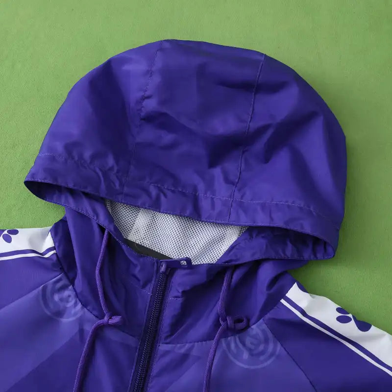 9596 Real Madrid CF purple Hooded windbreak