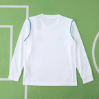 1718 season Real Madrid CF home Long sleeved Kids kit