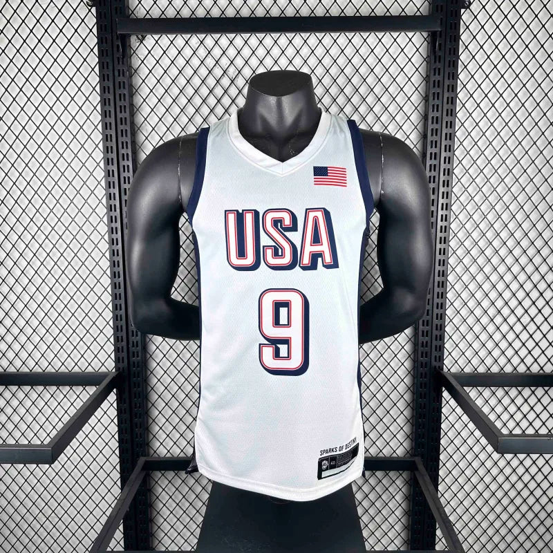 2024 USA national team white 9 Halliburton