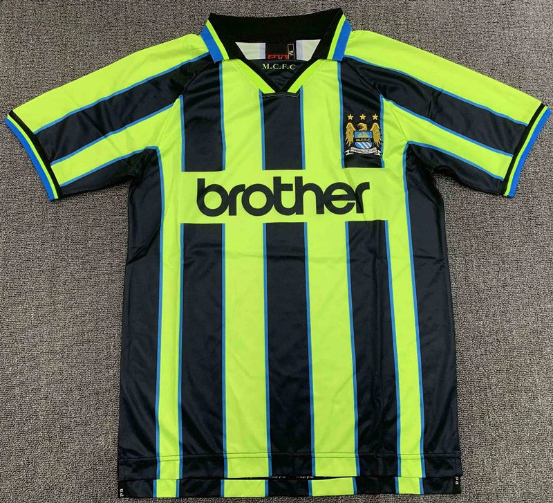 9899 season Manchester City away retro Fan version